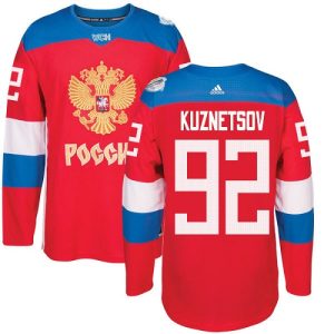 Kinder Team Russland #92 Evgeny Kuznetsov Authentic Rot Auswärts 2016 World Cup